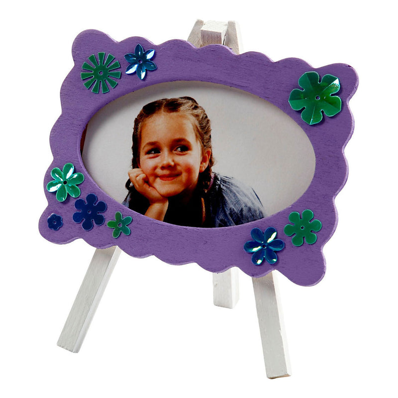 Load image into Gallery viewer, Creativ company houten fotolijst op ezel, 13,2x11,5cm
