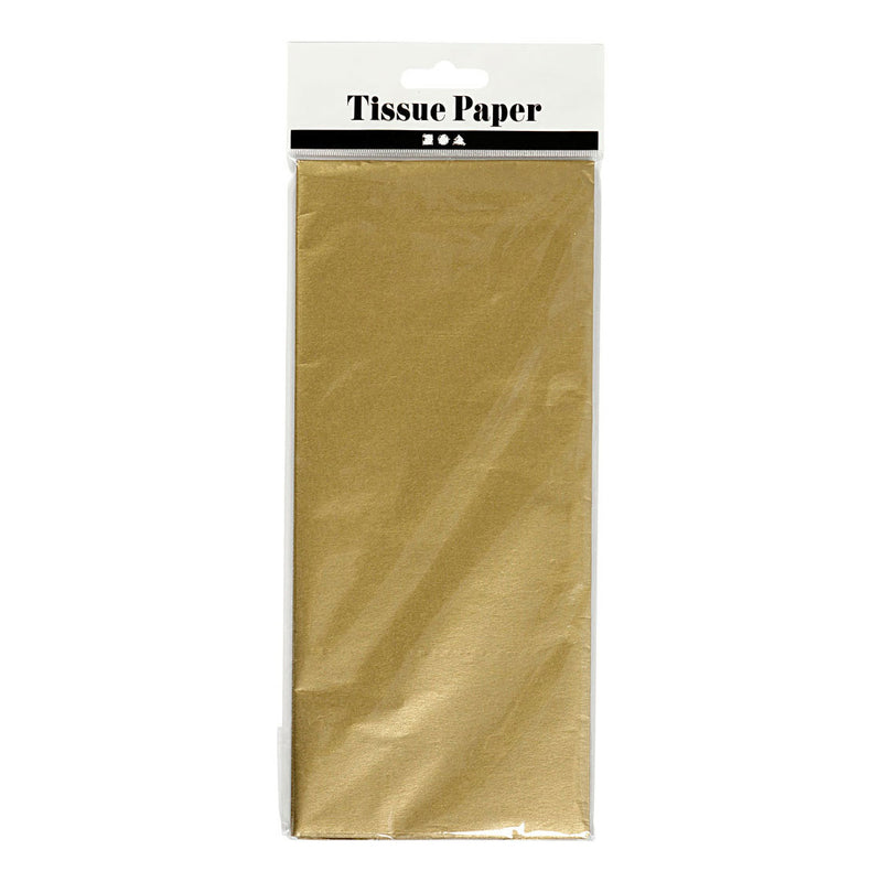 Load image into Gallery viewer, Creativ company tissuepapier goud 6 vellen 14 gr, 50x70cm
