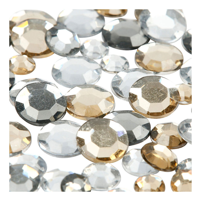 Load image into Gallery viewer, Creativ company strassstenen gouden flans rond divers, 360st.
