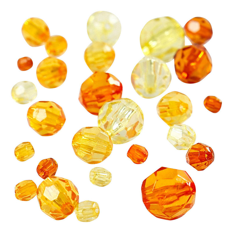 Load image into Gallery viewer, Creativ company facetkralen mix geel, 45 gram
