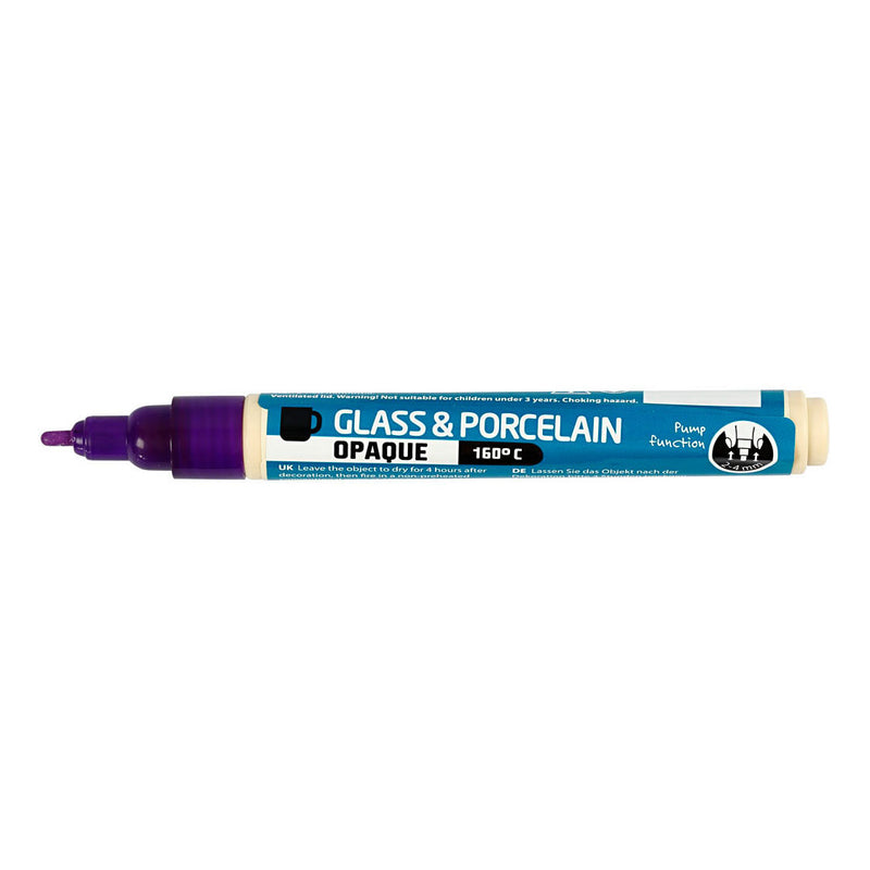 Load image into Gallery viewer, Creativ company glas- en porseleinstift dekkend - paars
