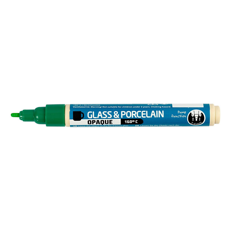 Load image into Gallery viewer, Creativ company glas- en porseleinstift dekkend - groen
