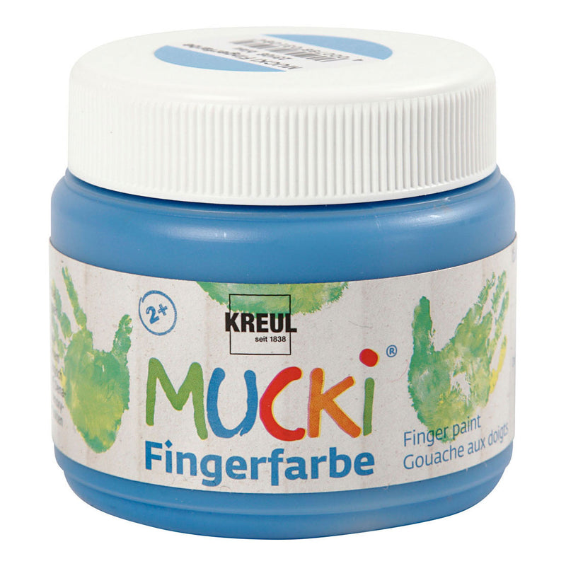Load image into Gallery viewer, Creativ company mucki vingerverf blauw, 150ml
