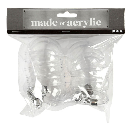 Creativ company deco ballen transparant 6cm, 8st.