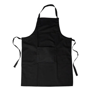 Creativ company katoenen schort zwart met vak, 89x66cm