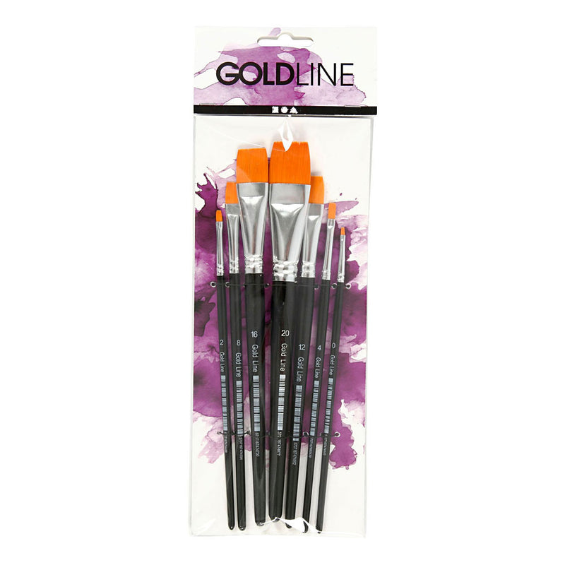 Load image into Gallery viewer, Creativ company gold line penselen plat, 7st.
