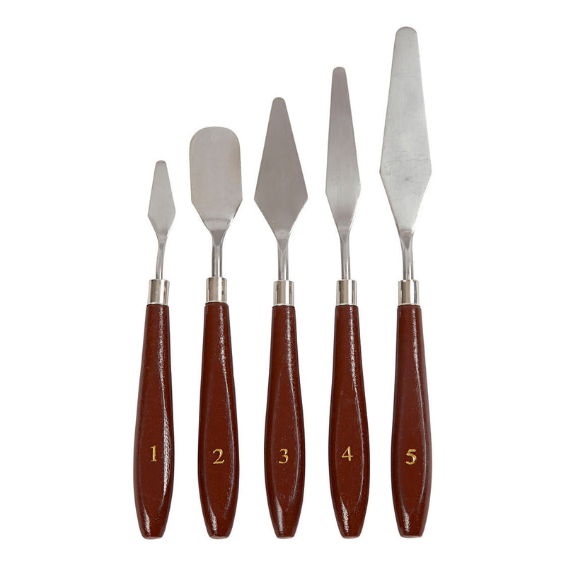Afbeelding laden in galerijviewer, Creativ company http: www.cchobby.nl paletmessen-set-l-17-23-cm-b-1-5-2-5-cm-5-stuk-1-doos
