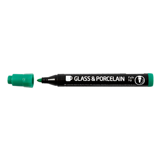 Creativ company glas- en porseleinstiften, 6st.