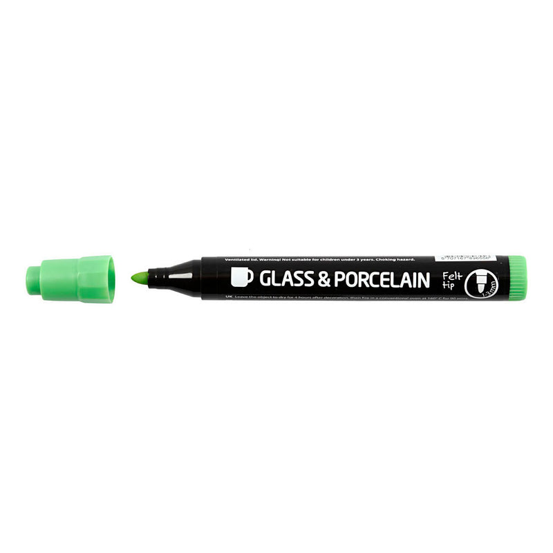 Load image into Gallery viewer, Creativ company glas- en porseleinstiften extra kleuren, 6st.
