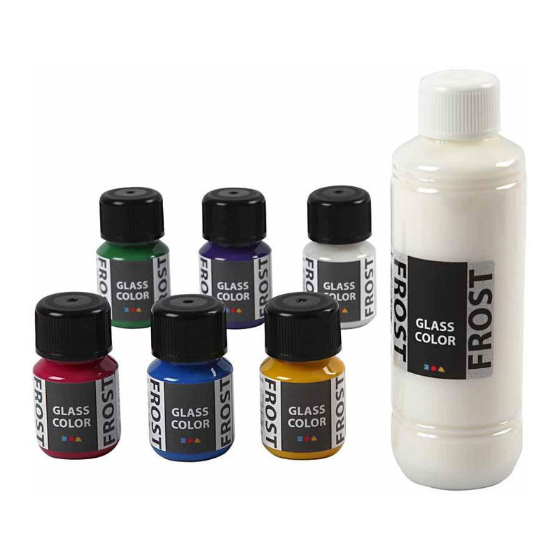 Load image into Gallery viewer, Creativ company glass color frost glasverf kleur, 6x30ml

