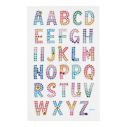 Creativ company diamant stickers alfabet, 1 vel