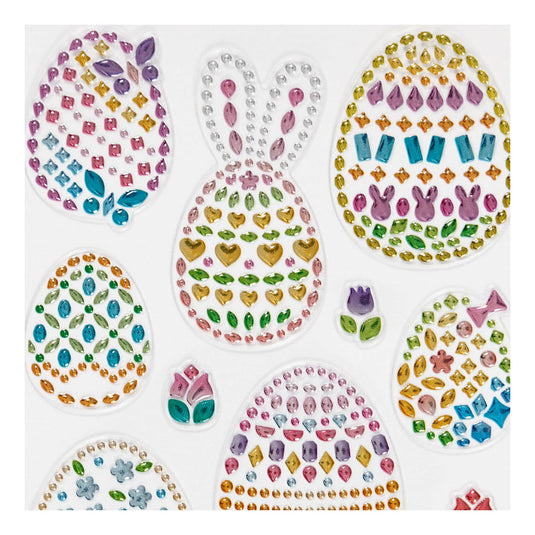 Creativ company diamant stickers paaseieren, 1 vel