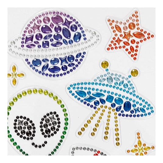 Creativ company diamant stickers ruimte, 1 vel