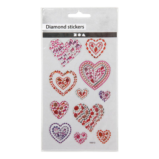 Creativ company https: www.cchobby.nl diamond-stickers-harten-vel-10x16-cm-1-vel