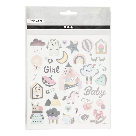 Creativ company stickers baby girl, 1 vel