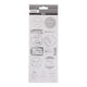 Creativ company stickers zilver thank you, 1 vel