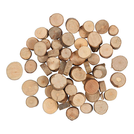 Creativ company houten schijf 10-50 mm, 25 gram