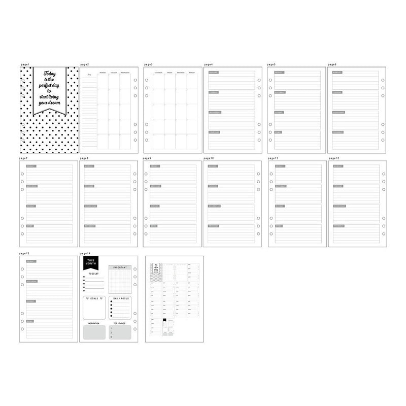 Load image into Gallery viewer, Creativ company planner bulletjournal pagina's, 7ldg.
