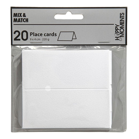 Naamkaarten, afm 9x4 cm, 220 gr, off-white, 20 stuk 1 doos