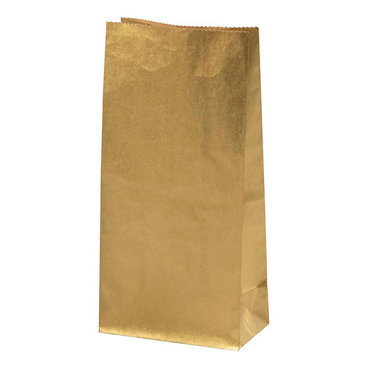 Creativ company papieren zakken, h: 22.5 cm, afm 6,5x11 cm, 50 gr, goud, 10 stuk 1 doos