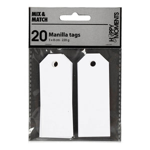 Creativ company manilla labels wit , 20st.