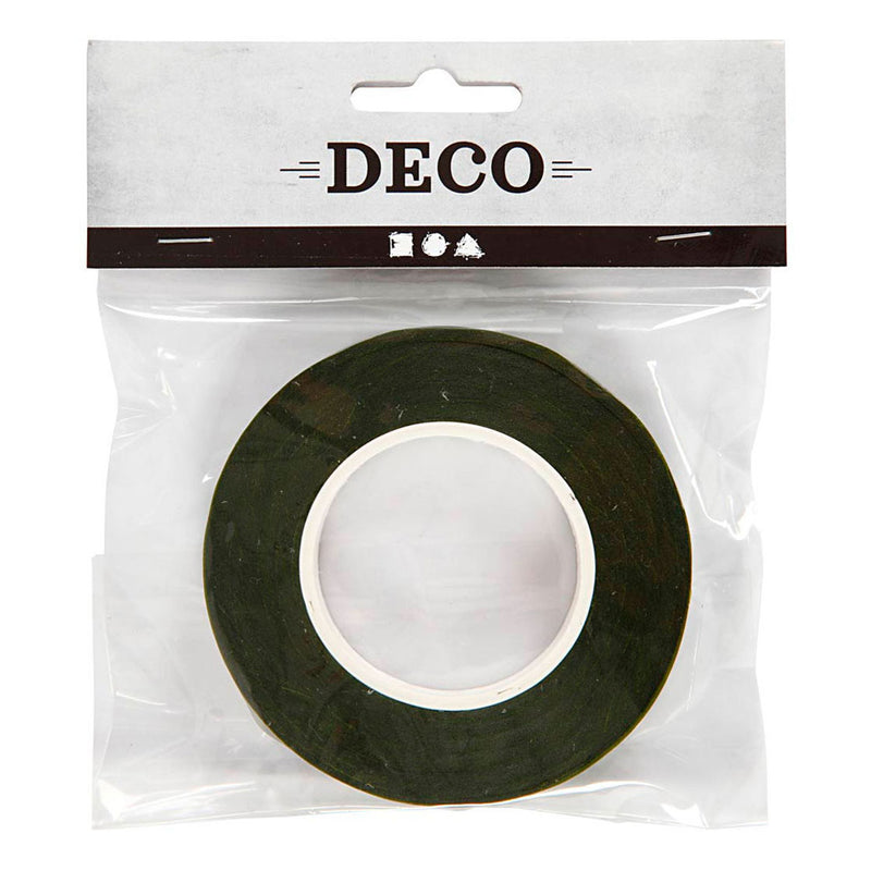 Load image into Gallery viewer, Creativ company http: www.cchobby.nl floral-tape-b-12-mm-donkergroen-27-m-1-rol
