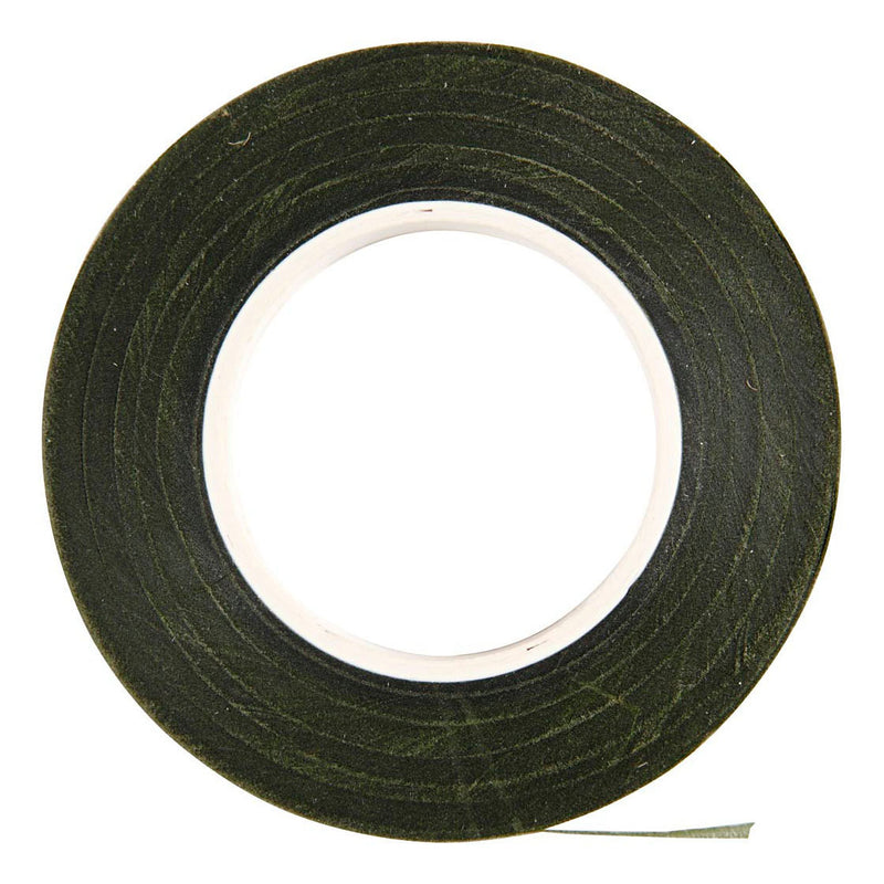Load image into Gallery viewer, Creativ company http: www.cchobby.nl floral-tape-b-12-mm-donkergroen-27-m-1-rol
