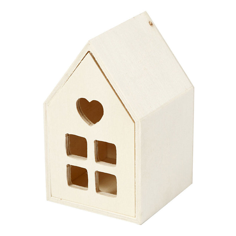 Load image into Gallery viewer, Creativ company http: www.cchobby.nl huis-met-lade-h-10-8-cm-d-6-8-cm-b-6-8-cm-1-stuk
