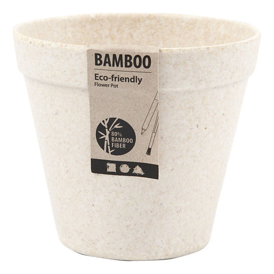 Creativ company bloempot bamboevezels, 10x11cm