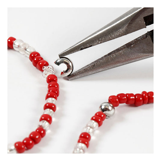 Creativ company metalen hoes verzilverd, 50st.