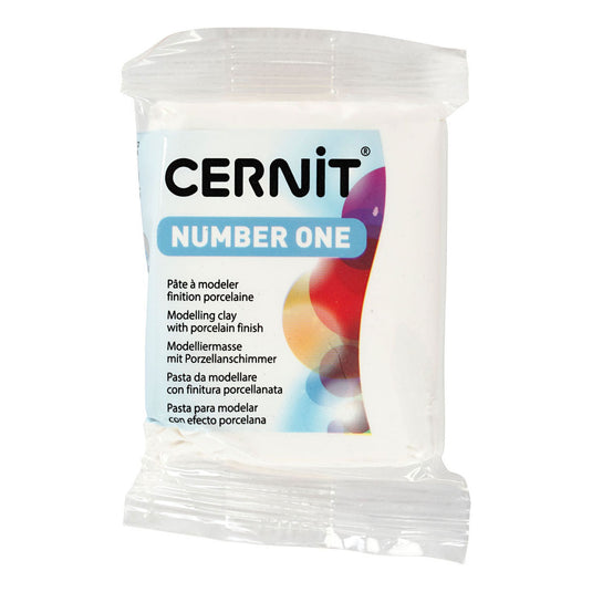 Creativ company cernit boetseerklei opaque white, 56 gram