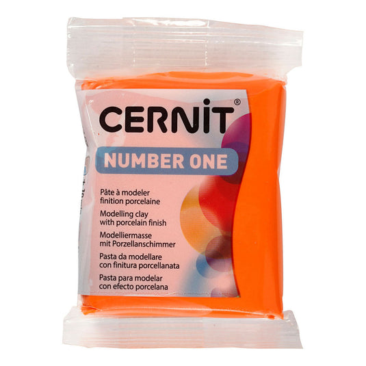 Creativ company cernit boetseerklei oranje, 56 gram