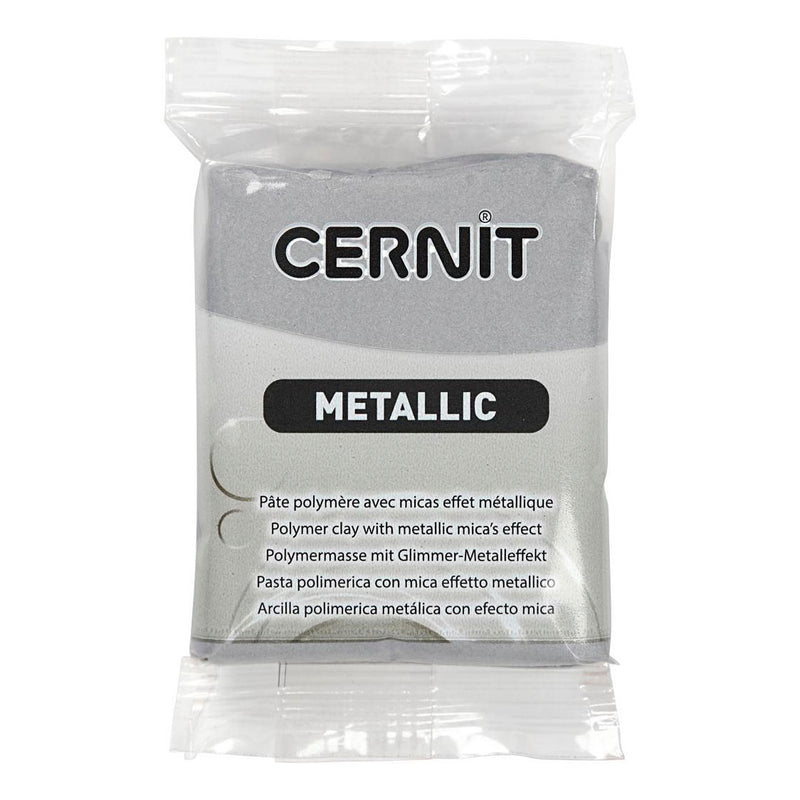 Load image into Gallery viewer, Creativ company cernit boetseerklei zilver, 56 gram
