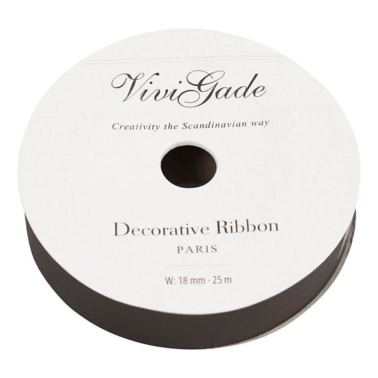Creativ company cadeaulint mat zwart, 25m