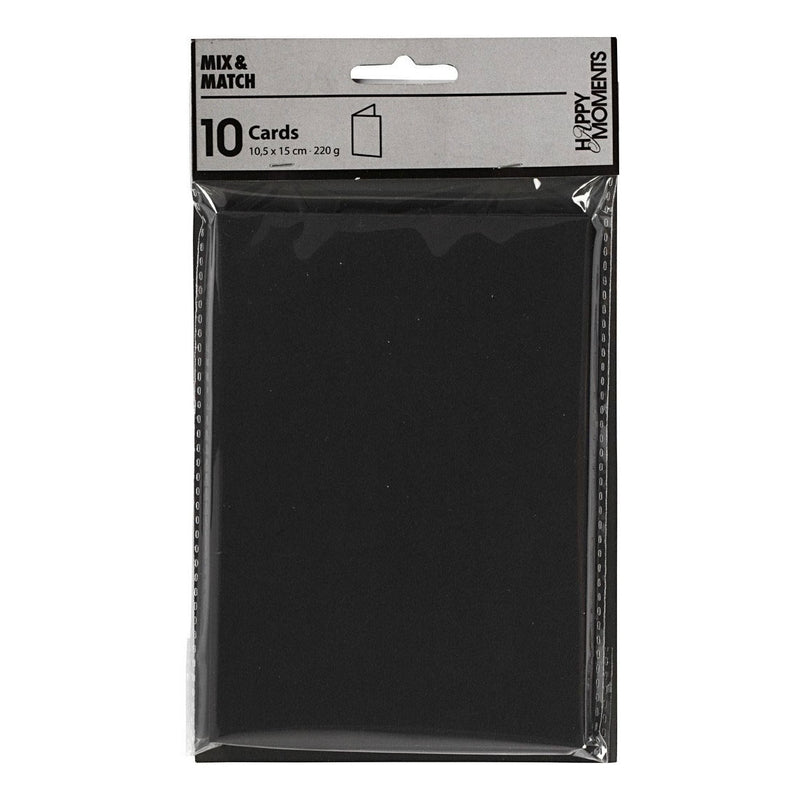 Load image into Gallery viewer, Creativ company kaarten zwart 10,5x15cm, 10st.
