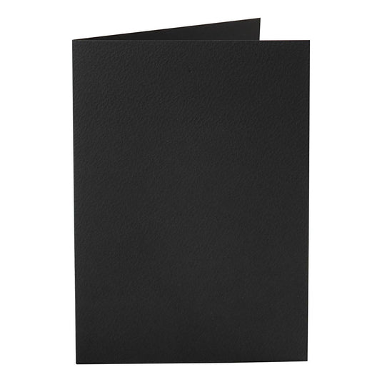 Creativ company kaarten, afmeting kaart 10,5x15 cm, 220 gr, zwart, 10 stuk 1 doos
