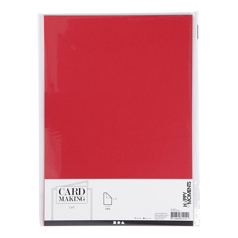Load image into Gallery viewer, Creativ company karton, a4, vel 210x297 mm, 220 gr, rood, 10 stuk 1 doos
