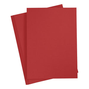 Creotime karton rood a4 220g, 10st.