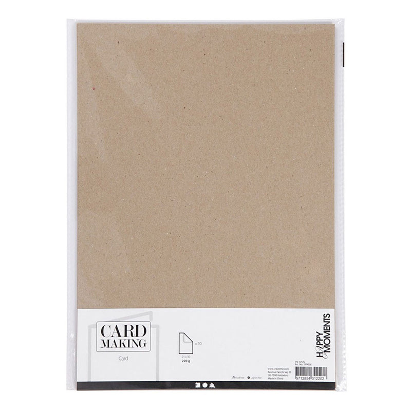 Load image into Gallery viewer, Creativ company karton, a4, vel 210x297 mm, 220 gr, naturel, 10 stuk 1 doos
