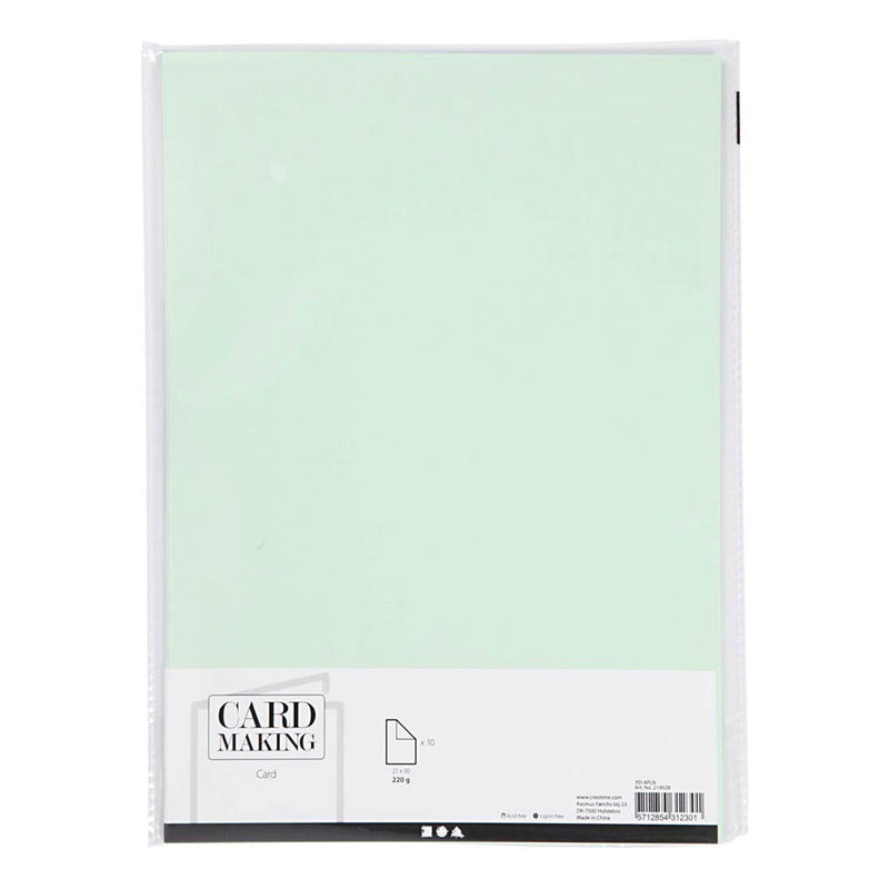 Load image into Gallery viewer, Creativ company karton, a4, vel 210x297 mm, 220 gr, lichtgroen, 10 stuk 1 doos
