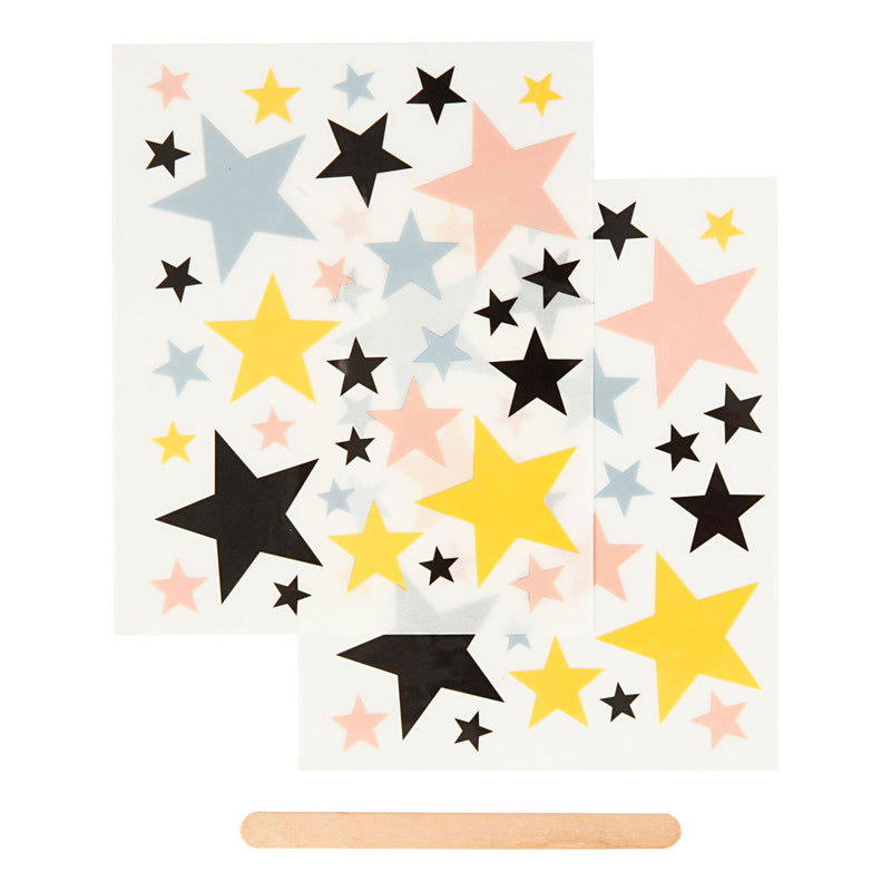 Load image into Gallery viewer, Creativ company rub-on stickers sterren, 2 vellen
