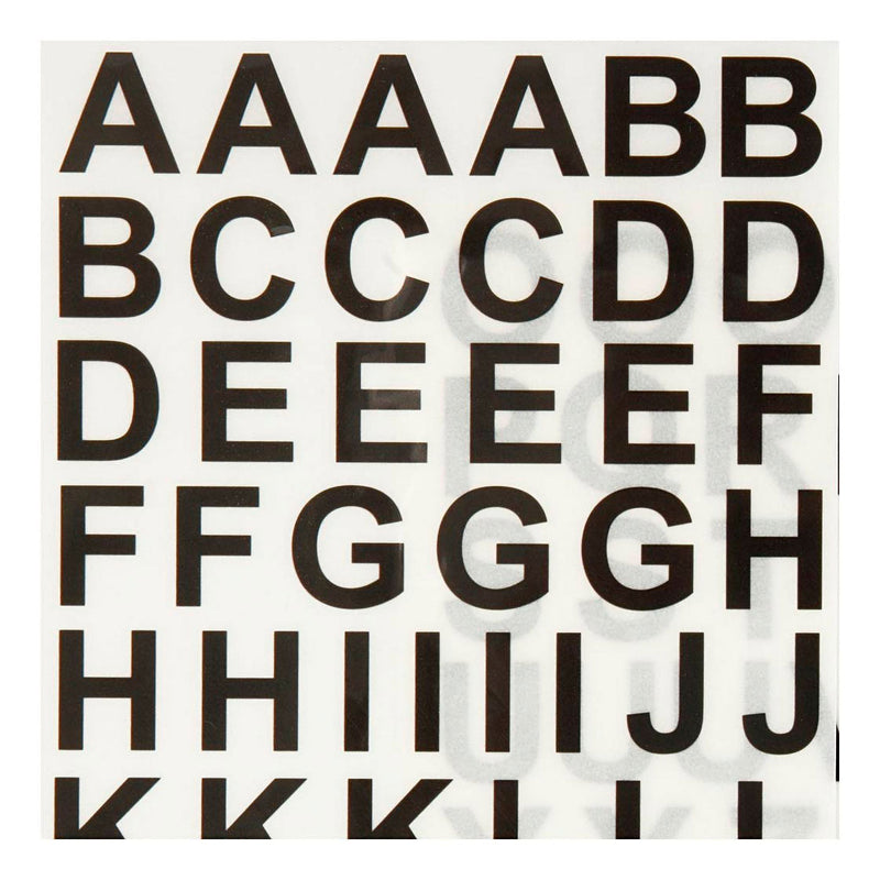 Load image into Gallery viewer, Creativ company rub-on stickers letters en cijfers zwart, 2 vellen

