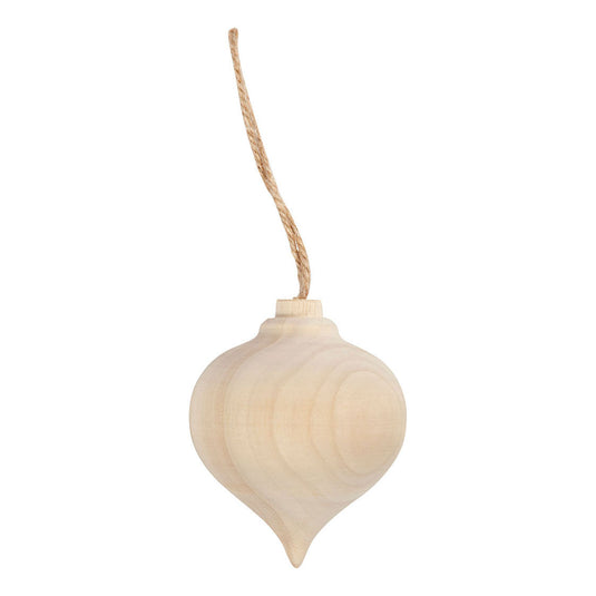 Creativ company hanger puntige houten kerstbal