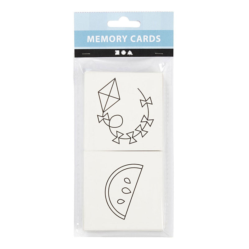 Load image into Gallery viewer, Creativ company memory kaarten, afm 7x7 cm, 400 gr, wit, 1 set
