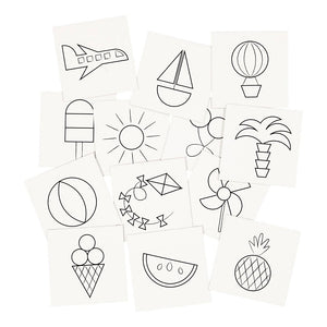 Creativ company memo kaarten wit, 13 paren
