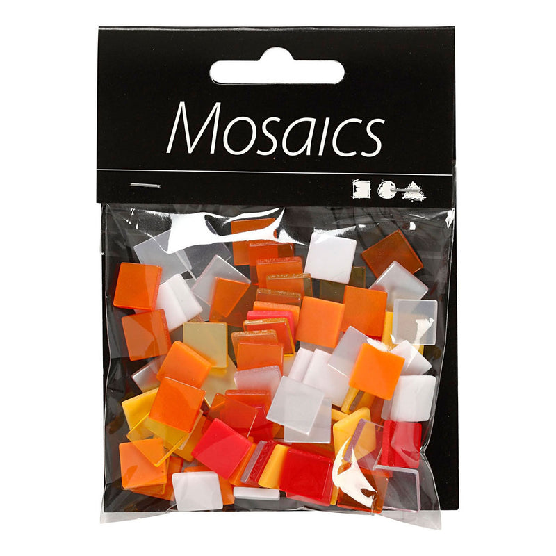 Load image into Gallery viewer, Creativ company mini mozaiek rood oranje 1x1mm, 25 gram

