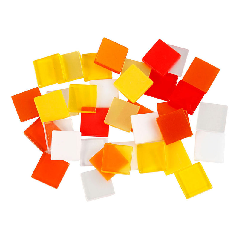 Load image into Gallery viewer, Creativ company mini mozaiek rood oranje 1x1mm, 25 gram
