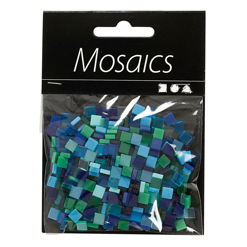Load image into Gallery viewer, Creativ company mini mozaiek blauw groen 5x5mm, 25 gram
