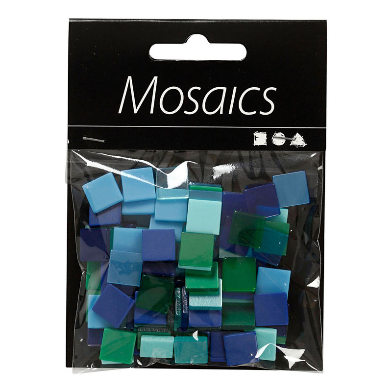 Load image into Gallery viewer, Creativ company mini mozaiek blauw groen 10x10mm, 25 gram
