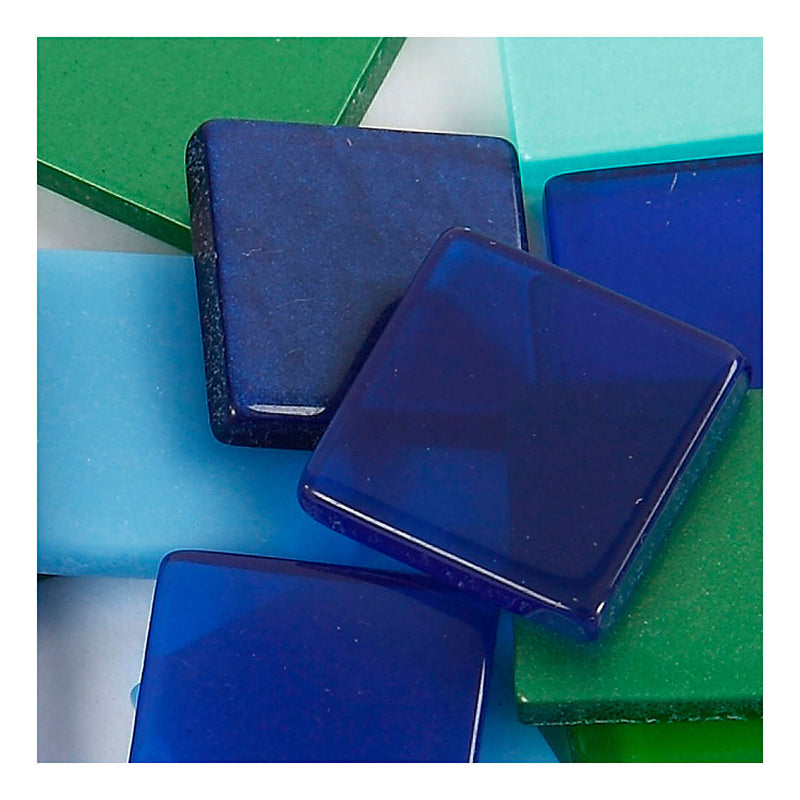 Load image into Gallery viewer, Creativ company mini mozaiek blauw groen 10x10mm, 25 gram
